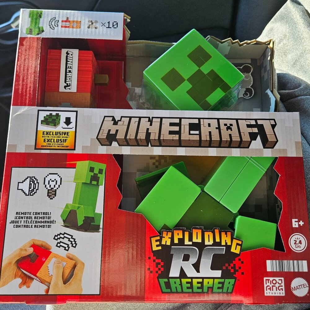 Minecraft remote control exploding creeper